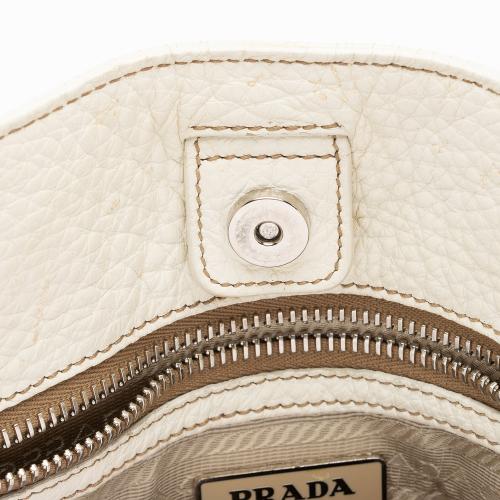 Prada Vitello Daino Braided Tote