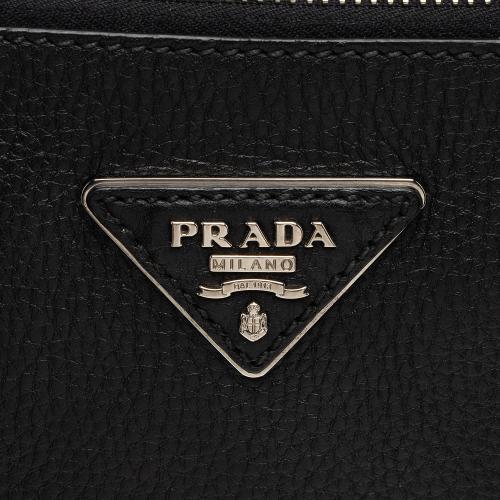 Prada Vitello Daino Double Zip Crossbody