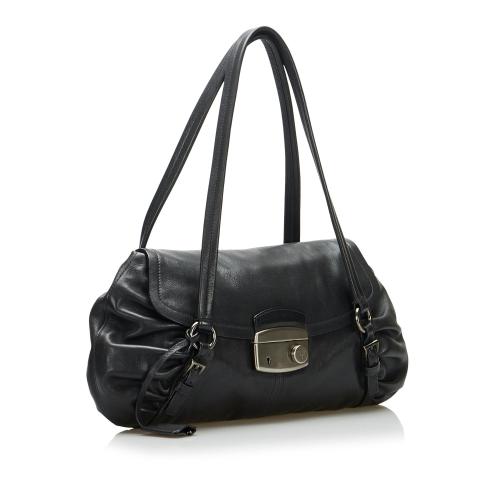 Prada Vitello Daino Easy Sound Lock Shoulder Bag