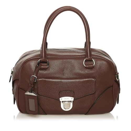 Prada Vitello Daino Front Pocket Boston