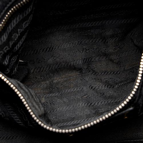 Prada Vitello Daino Leather Pushlock Tote