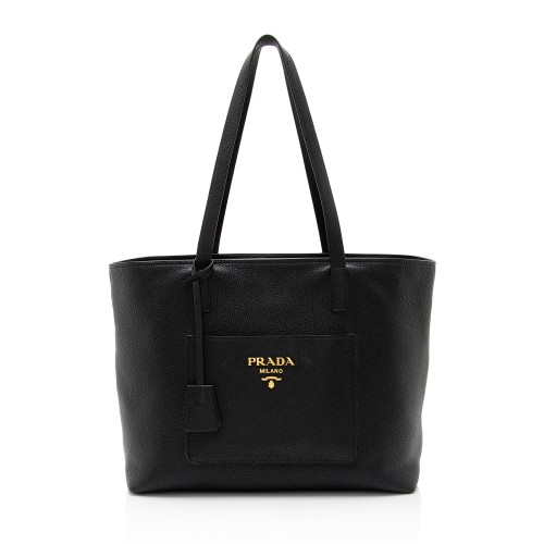 Prada Vitello Daino Pocket Shopping Tote