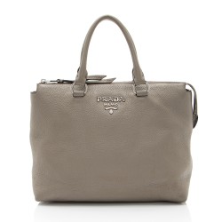 Prada Vitello Daino Zip Tote