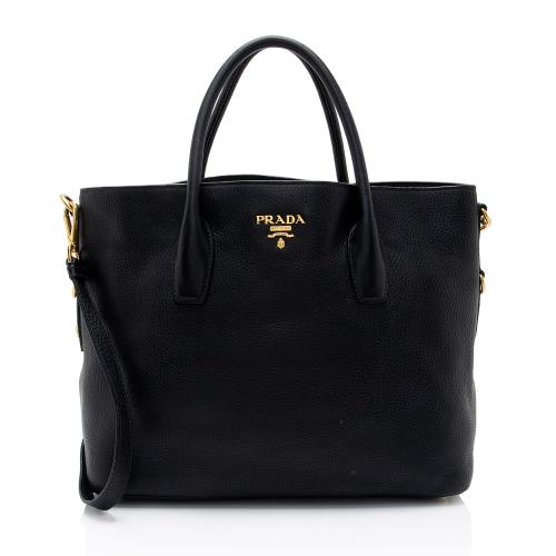 Prada Vitello Daino Shopping Tote