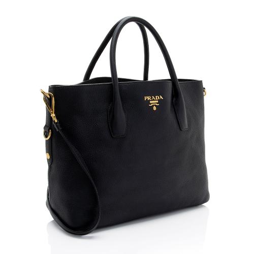 Prada Vitello Daino Shopping Tote