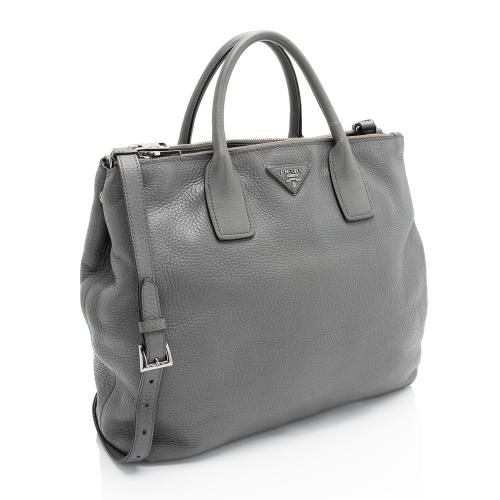 Prada Vitello Daino Shopping Tote