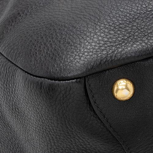 Prada Vitello Daino Side Pocket Hobo