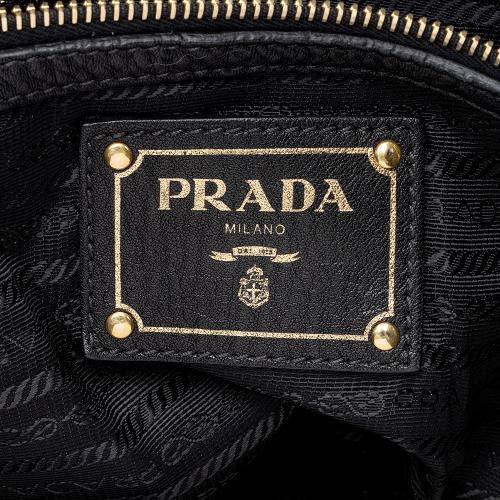 Prada Vitello Daino Side Pocket Hobo