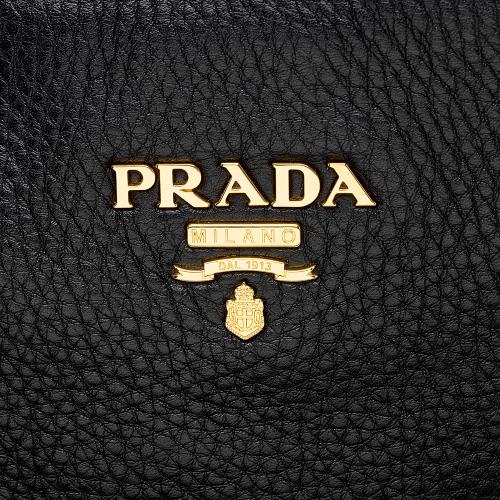 Prada Vitello Daino Side Pocket Hobo