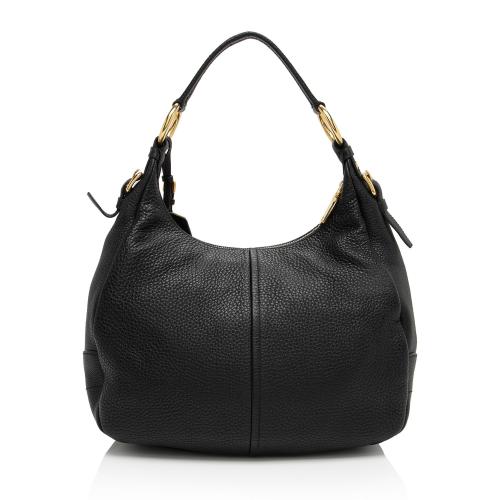 Prada Vitello Daino Zip Hobo