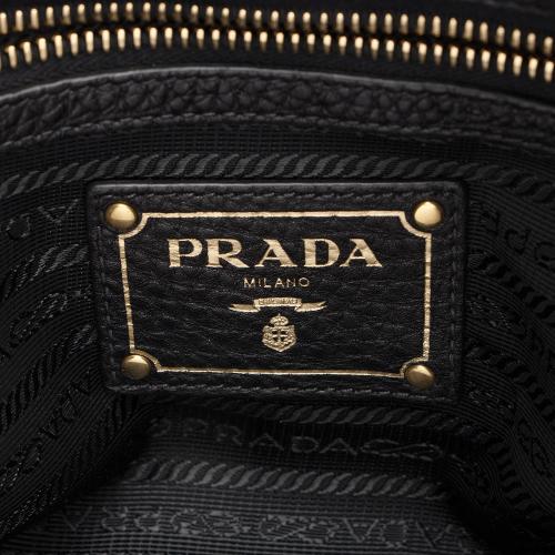 Prada Vitello Daino Zip Hobo