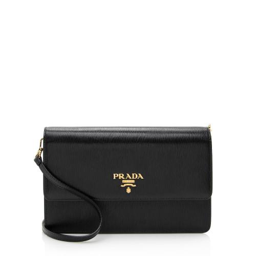 Prada Vitello Move Mini Wallet on Chain