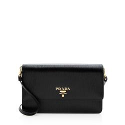 Prada Vitello Move Mini Wallet on Chain