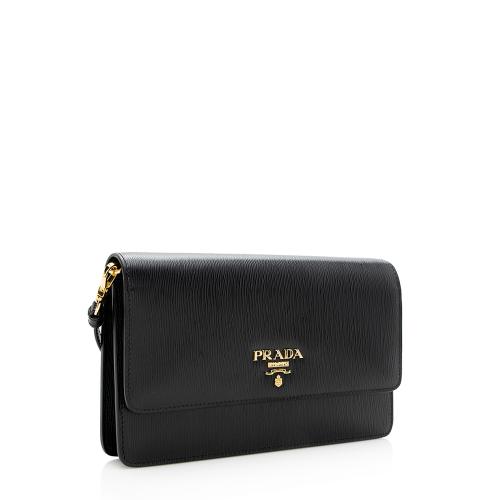 Prada Vitello Move Mini Wallet on Chain