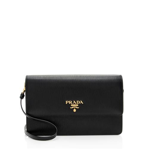 Prada Vitello Move Mini Wallet on Chain