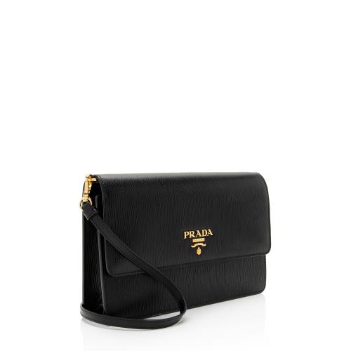 Prada Vitello Move Mini Wallet on Chain