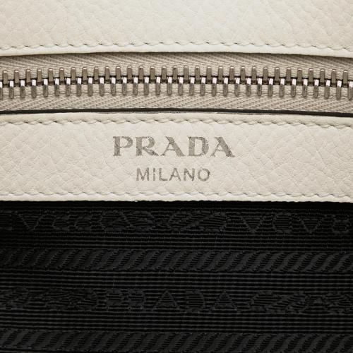 Prada Vitello Phenix Logo Bucket Bag