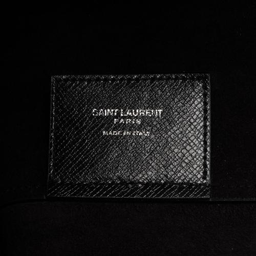 Saint Laurent Boucle Embossed Leather Shopping Tote