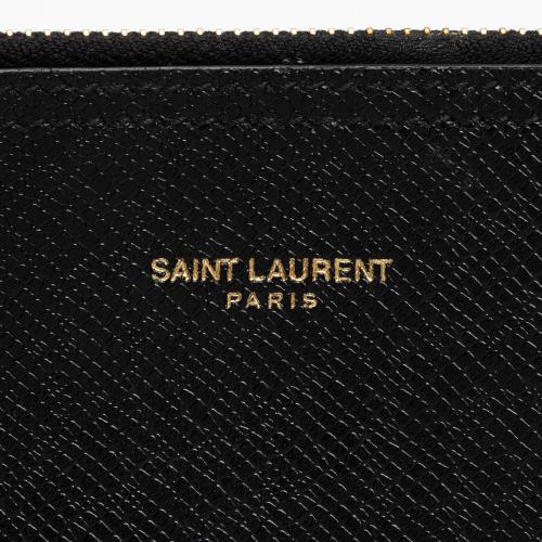 Saint Laurent Boucle Embossed Leather Shopping Tote