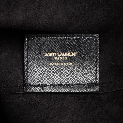 Saint Laurent Boucle Embossed Leather Shopping Tote