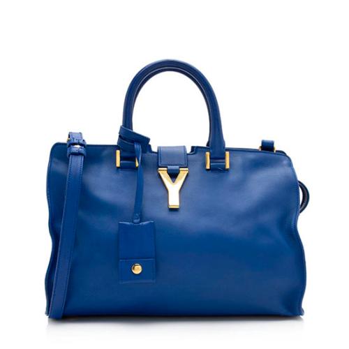 Saint Laurent Calfskin Classic Small Cabas Y Tote