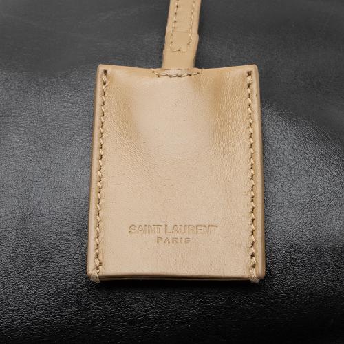 Saint Laurent Calfskin Duffle 6 Satchel