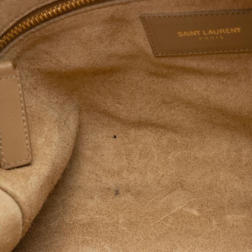 Saint Laurent Calfskin Duffle 6 Satchel