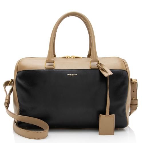 Saint Laurent Calfskin Duffle 6 Satchel