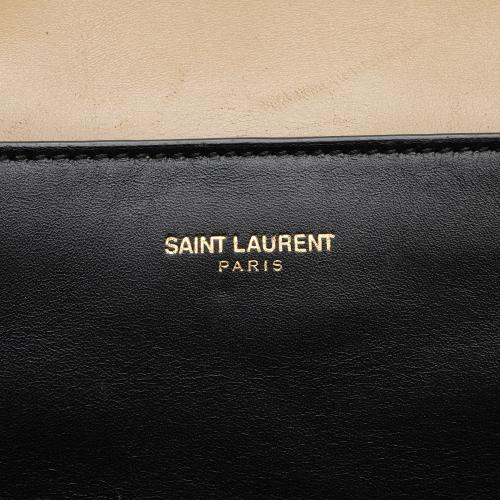 Saint Laurent Calfskin Duffle 6 Satchel