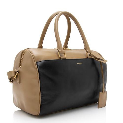 Saint Laurent Calfskin Duffle 6 Satchel