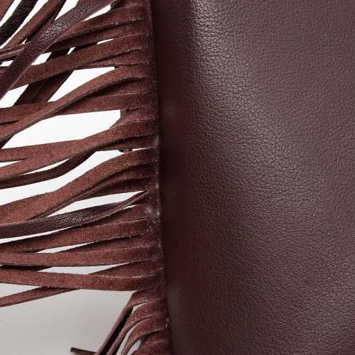 Saint Laurent Calfskin Fringe Large Shopping Tote