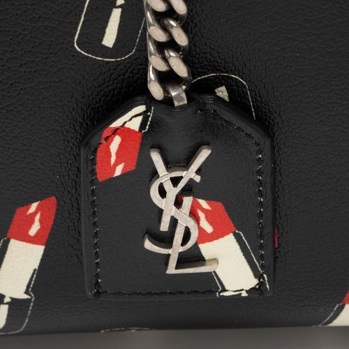 Saint Laurent Calfskin Lipstick Baby Duffle Bag