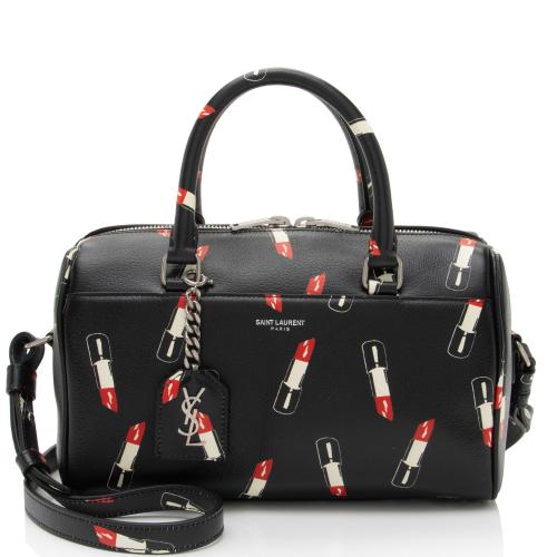 Saint Laurent Calfskin Lipstick Baby Duffle Bag