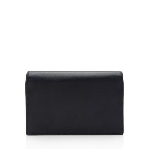 Saint Laurent Calfskin Monogram Kate Tassel Chain Wallet