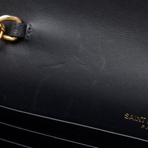 Saint Laurent Calfskin Monogram Kate Tassel Chain Wallet