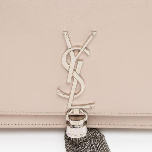 Saint Laurent Calfskin Monogram Kate Tassel Chain Wallet