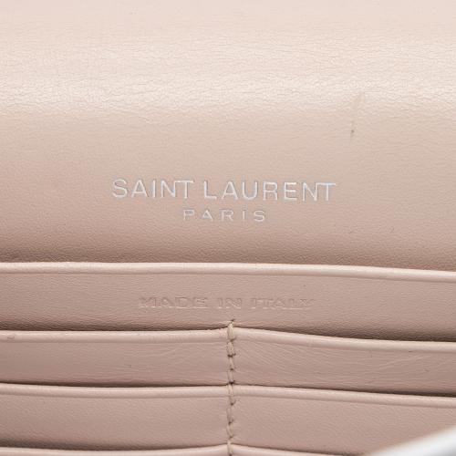 Saint Laurent Calfskin Monogram Kate Tassel Chain Wallet