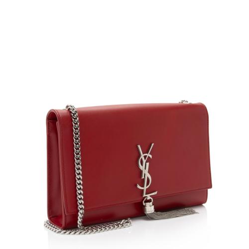 Saint Laurent Calfskin Monogram Kate Tassel Medium Shoulder Bag