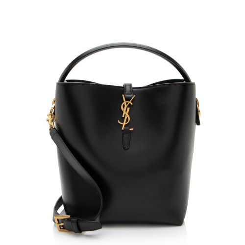 Saint Laurent Calfskin Monogram Le 37 Bucket Bag