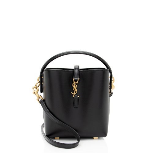 Saint Laurent Calfskin Monogram Le 37 Mini Bucket Bag