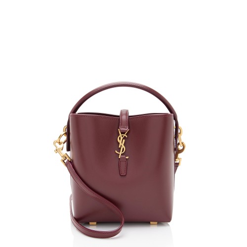 Saint Laurent Calfskin Monogram Le 37 Mini Bucket Bag