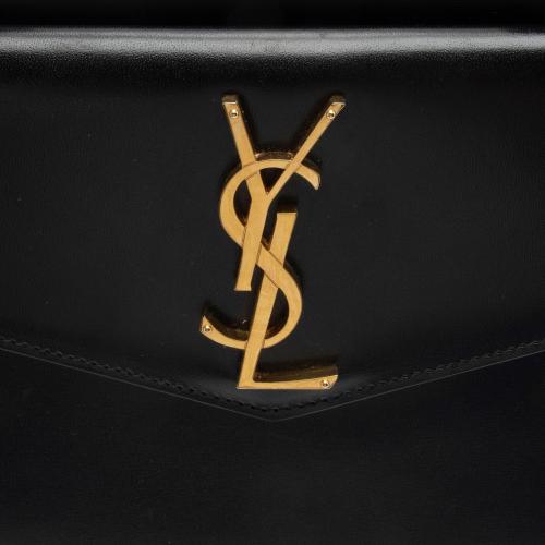 Saint Laurent Calfskin Monogram Uptown Medium Tote