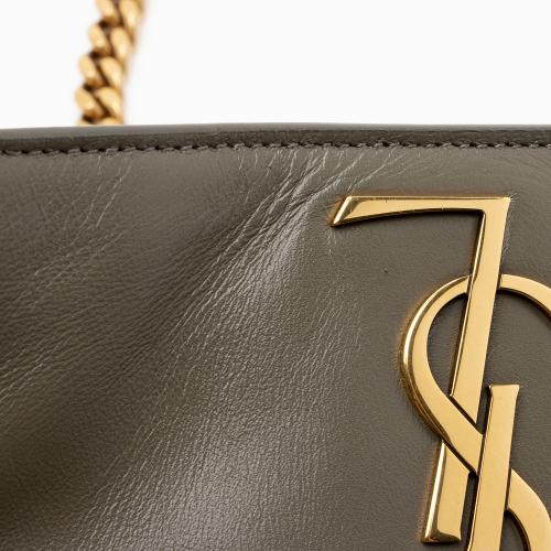 Saint Laurent Calfskin Suede Monogram Kate Reversible Chain Medium Shoulder Bag