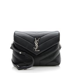 Saint Laurent Matelasse Calfskin Monogram LouLou Toy Crossbody