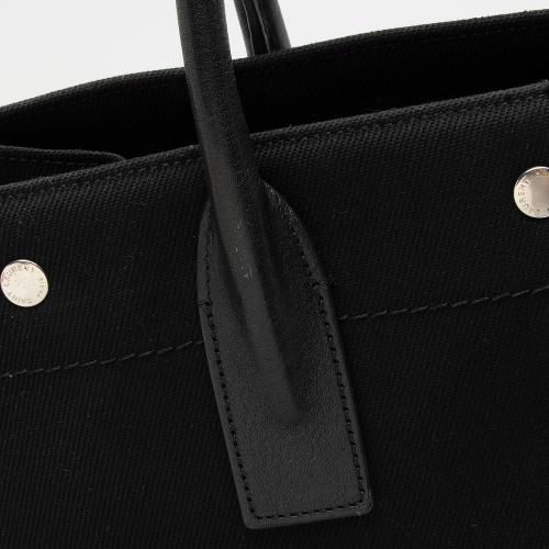 Saint Laurent Linen Calfskin Rive Gauche N/S Tote