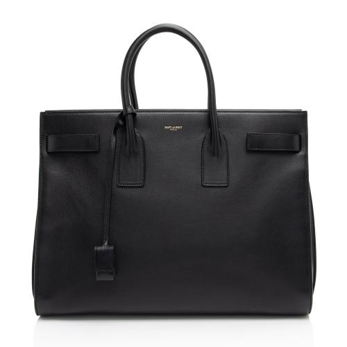 Saint Laurent Classic Calfskin Large Sac De Jour Tote