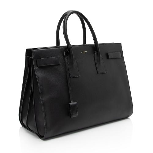 Saint Laurent Classic Calfskin Large Sac De Jour Tote