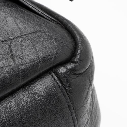 Saint Laurent Croc Embossed Lambskin Festival Backpack