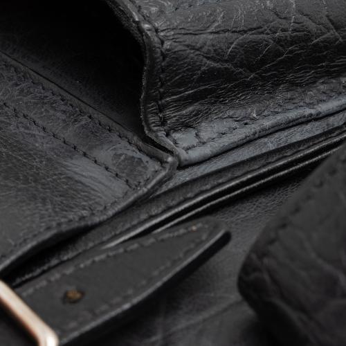 Saint Laurent Croc Embossed Lambskin Festival Backpack