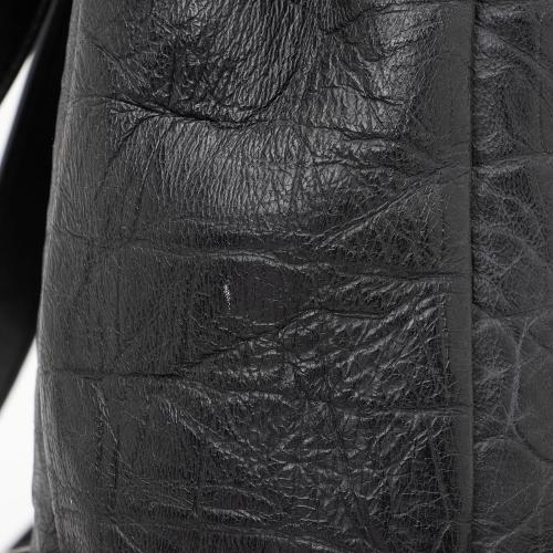 Saint Laurent Croc Embossed Lambskin Festival Backpack